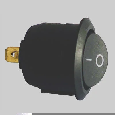 Chave Gangorra Universal ON-OFF Redonda Preta 80W