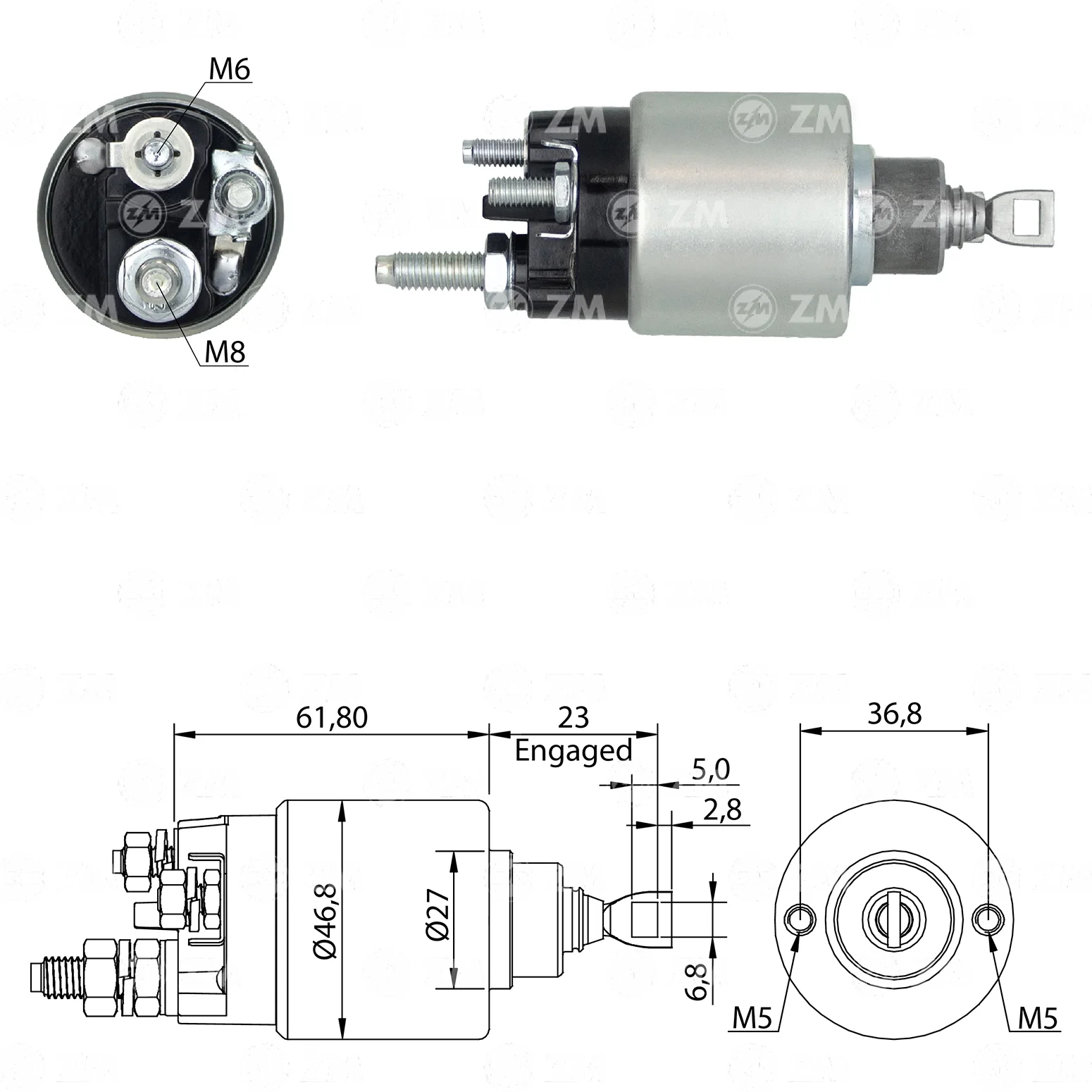Relé de Partida ZM 281 ZM 281