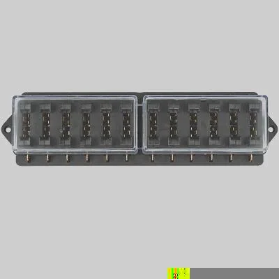 Caixa Porta-Fusíveis Lâmina 12 Vias Régua Automotiva até 1000V DNI DNI320009