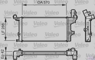 Radiador de Resfriamento VALEO 732303