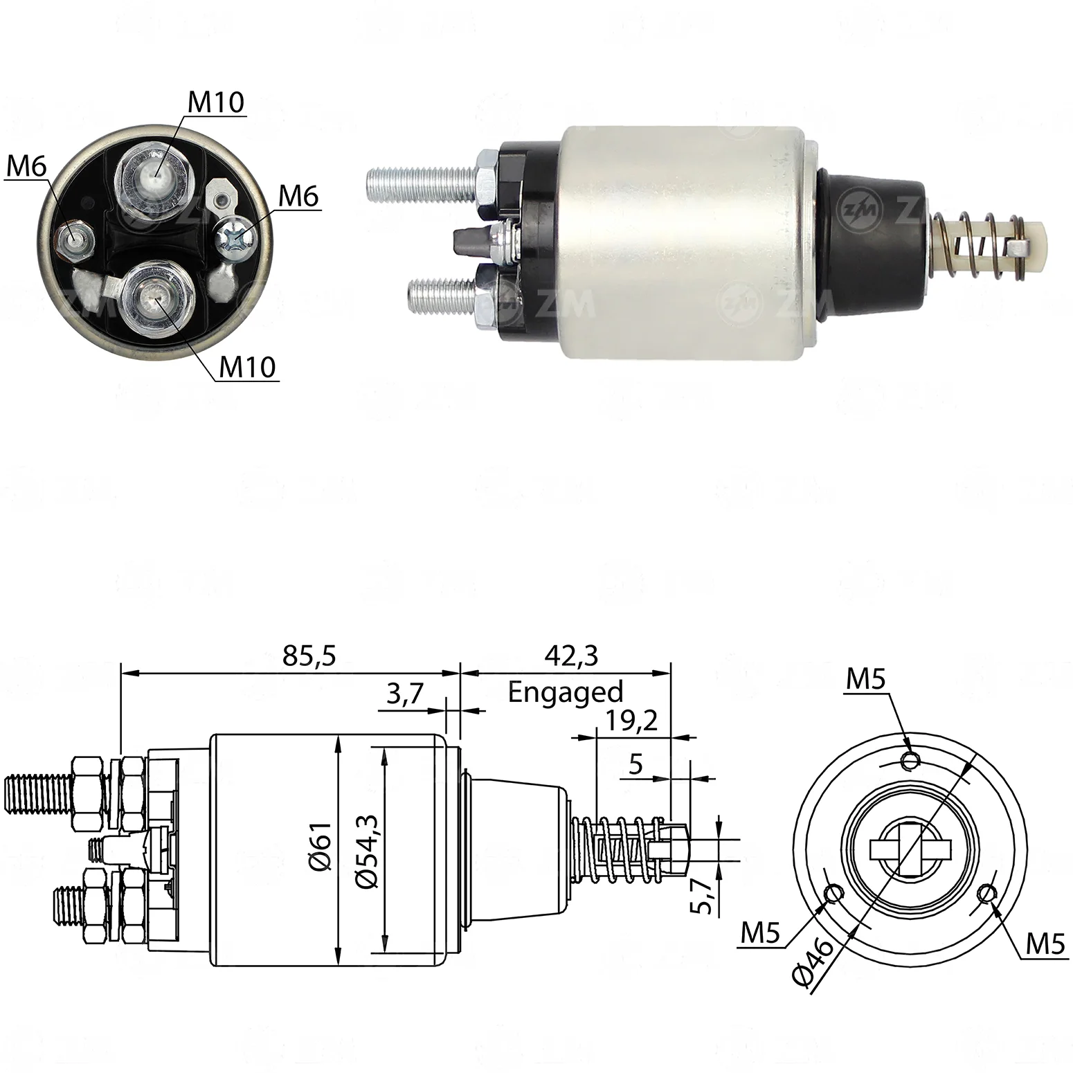 Relé de Partida ZM 3-536 ZM 3536