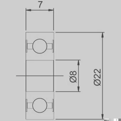 Rolamento de Esferas GAUSS GR608