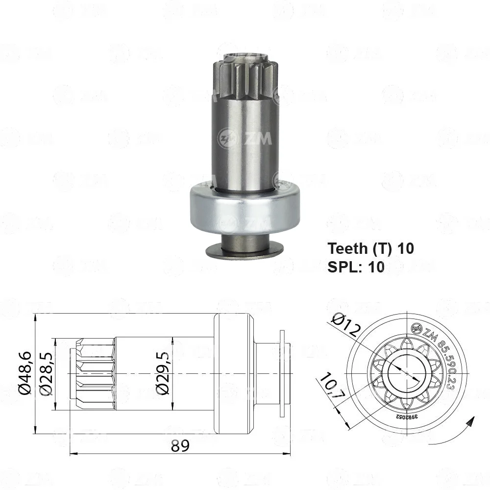Impulsor de Partida ZM 85.590.23 ZM 8559023