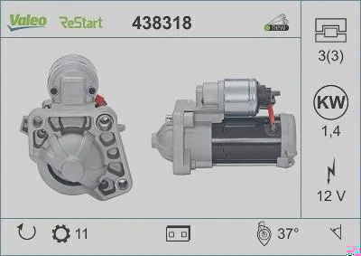 Motor de Partida VALEO 438318