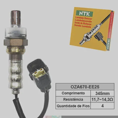 Sensor de Oxigênio NTK OZA670-EE25