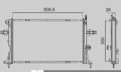 Radiador MAGNETI MARELLI RMM93192