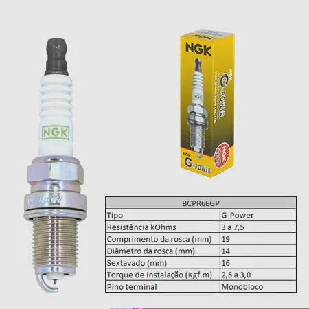 Vela de Ignição NGK BCPR6EGP