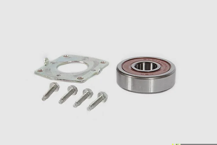 Kit Rolamento Dianteiro (Rolamento + Placa de Fixação + Parafusos)