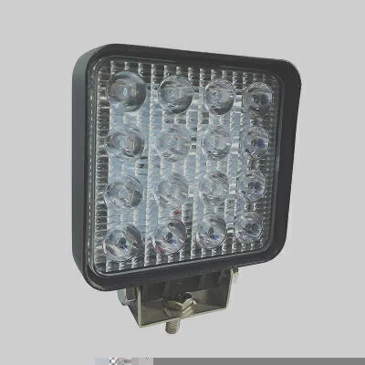 Farol Trabalho LED Azul 48W Quadrado Agrícola/Pulverizador até 80VDC DNI DNI4152