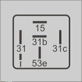 Relé Limpador Para-Brisa 12V 6 Terminais