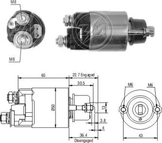 Relé de Partida ZM 706 ZM 706