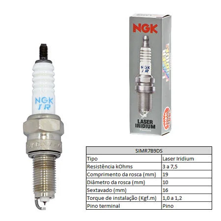 Vela de Ignição NGK SIMR7B9DS