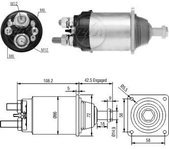 Relé de Partida ZM 836 ZM 836