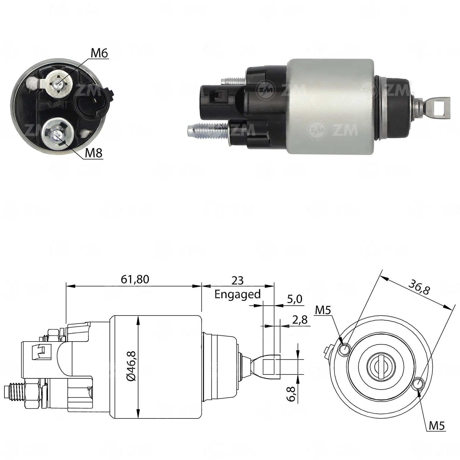 Relé de Partida ZM 3-281 ZM 3281