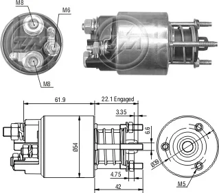 Relé de Partida ZM 8-395 ZM 8395