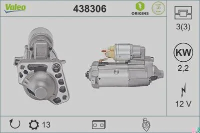 Motor de Partida VALEO 438306