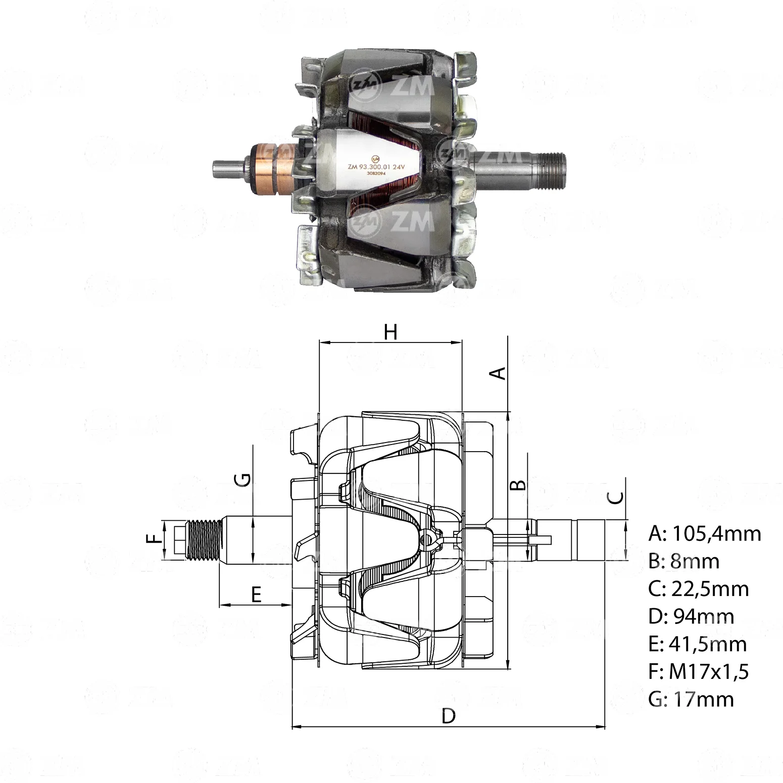 Rotor ZM 93.300.01 ZM 9330001