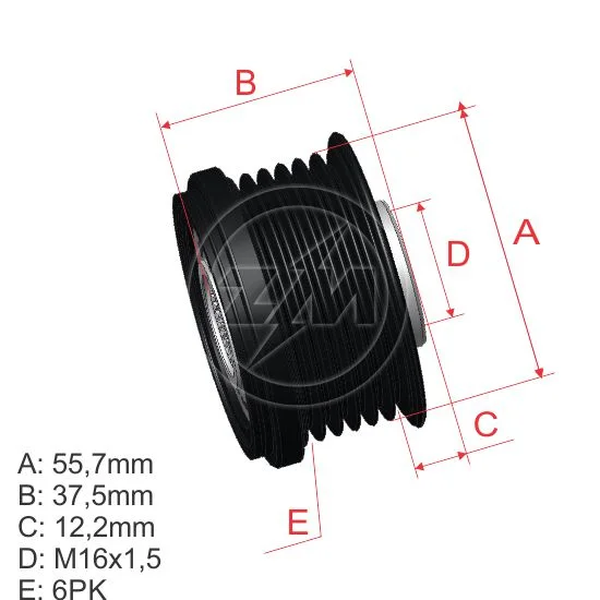 Polia OAP ZM 96.012.80 ZM 9601280