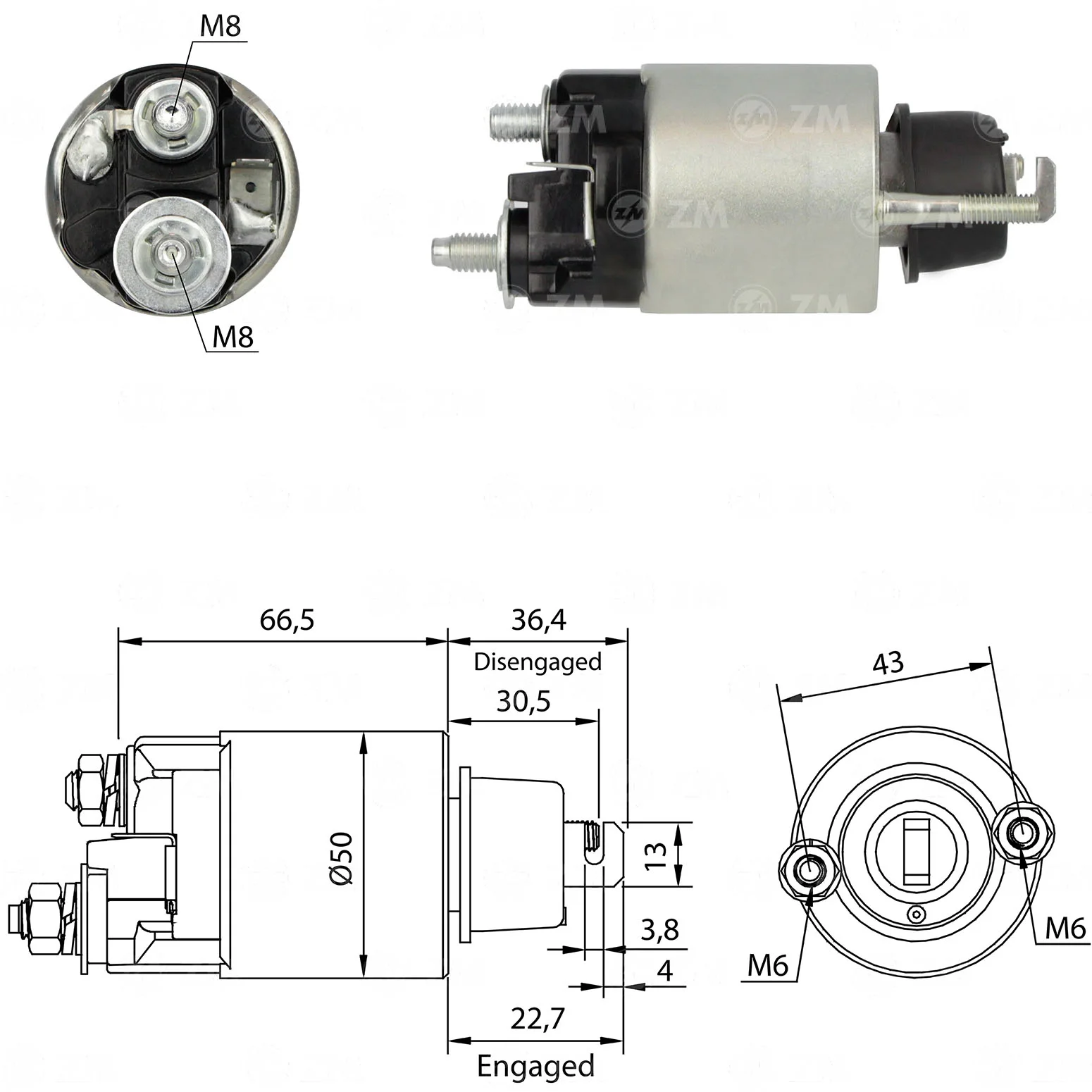 Relé de Partida ZM 703 ZM 703