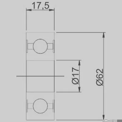 Rolamento de Esferas GAUSS GRB17126