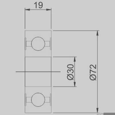 Rolamento de Esferas GAUSS GR6306