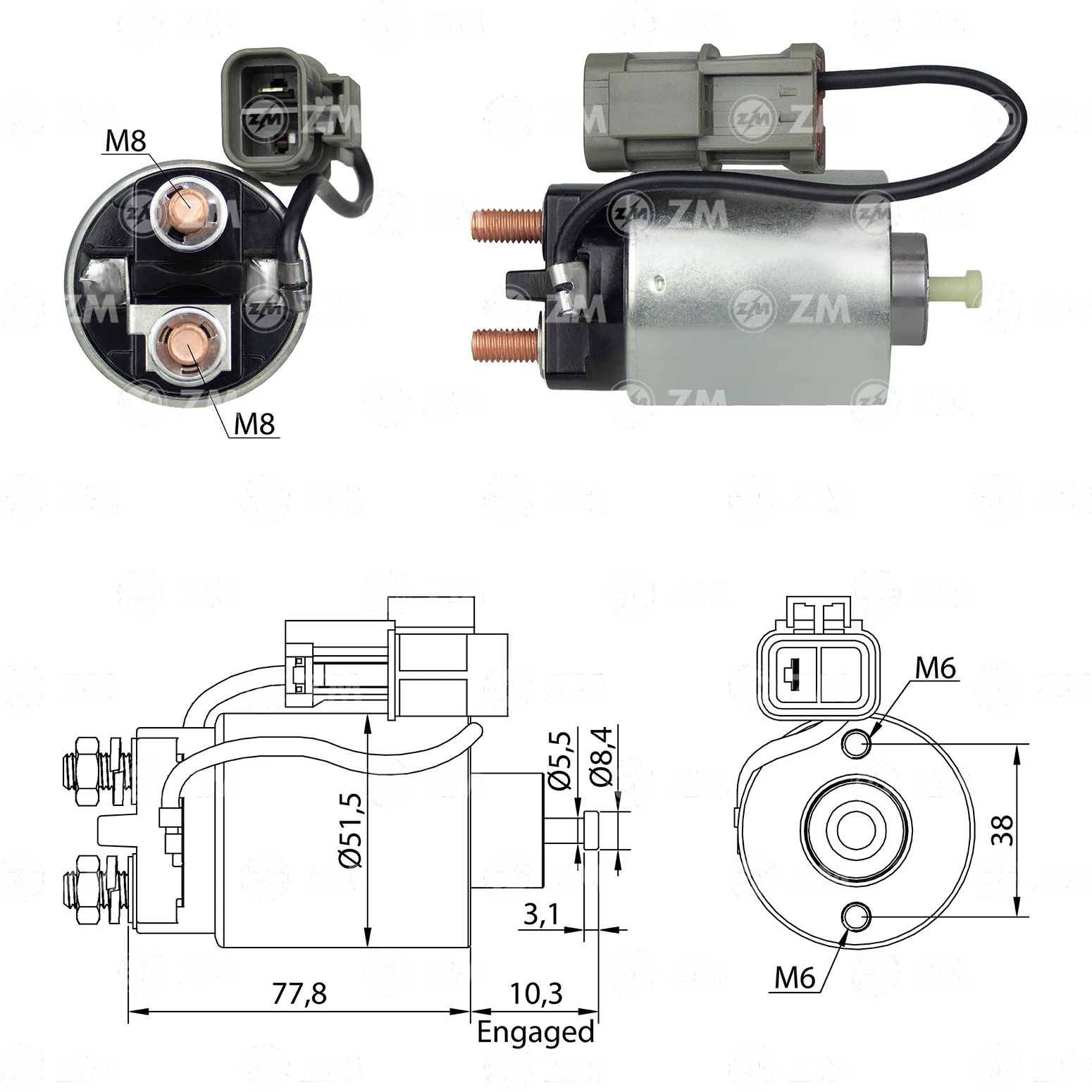 Relé de Partida ZM 794 ZM 794