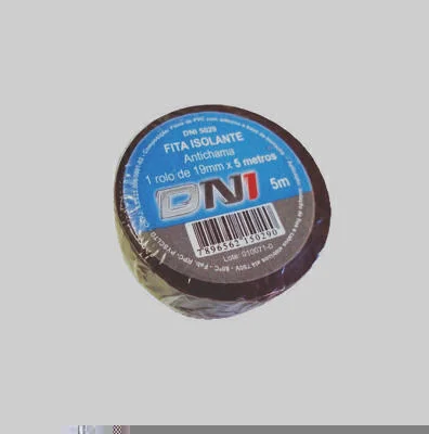 Fita Isolante PVC Preta Rolo 5m DNI DNI5029
