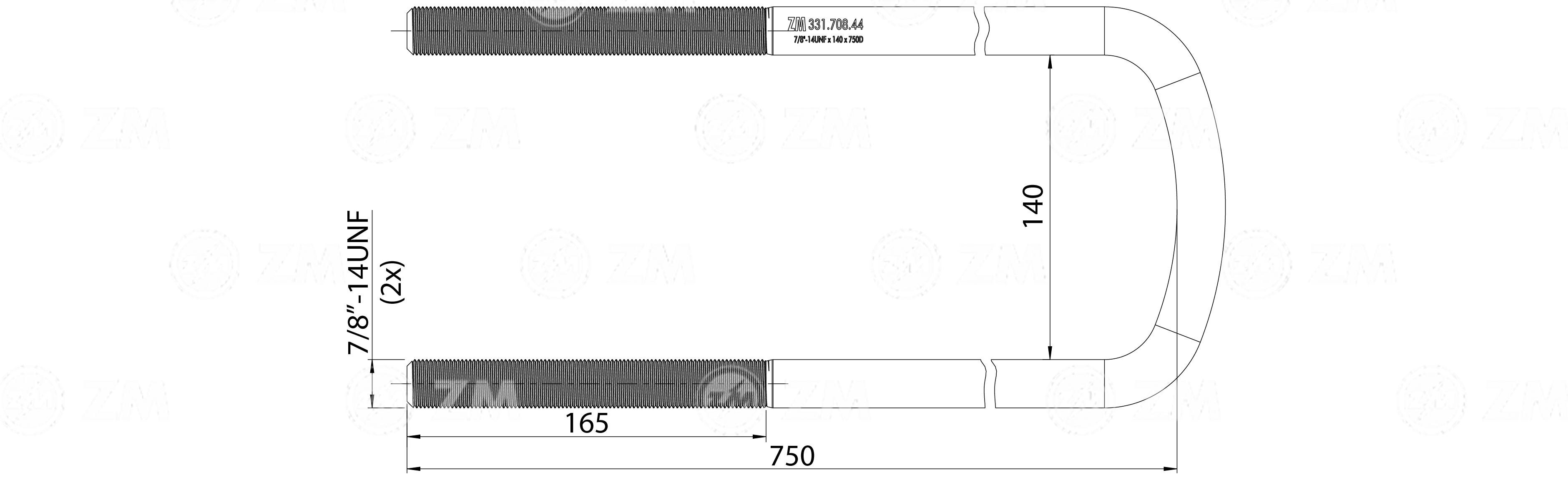 ZM 331.708.44 - Grampo de Mola - Suspensor