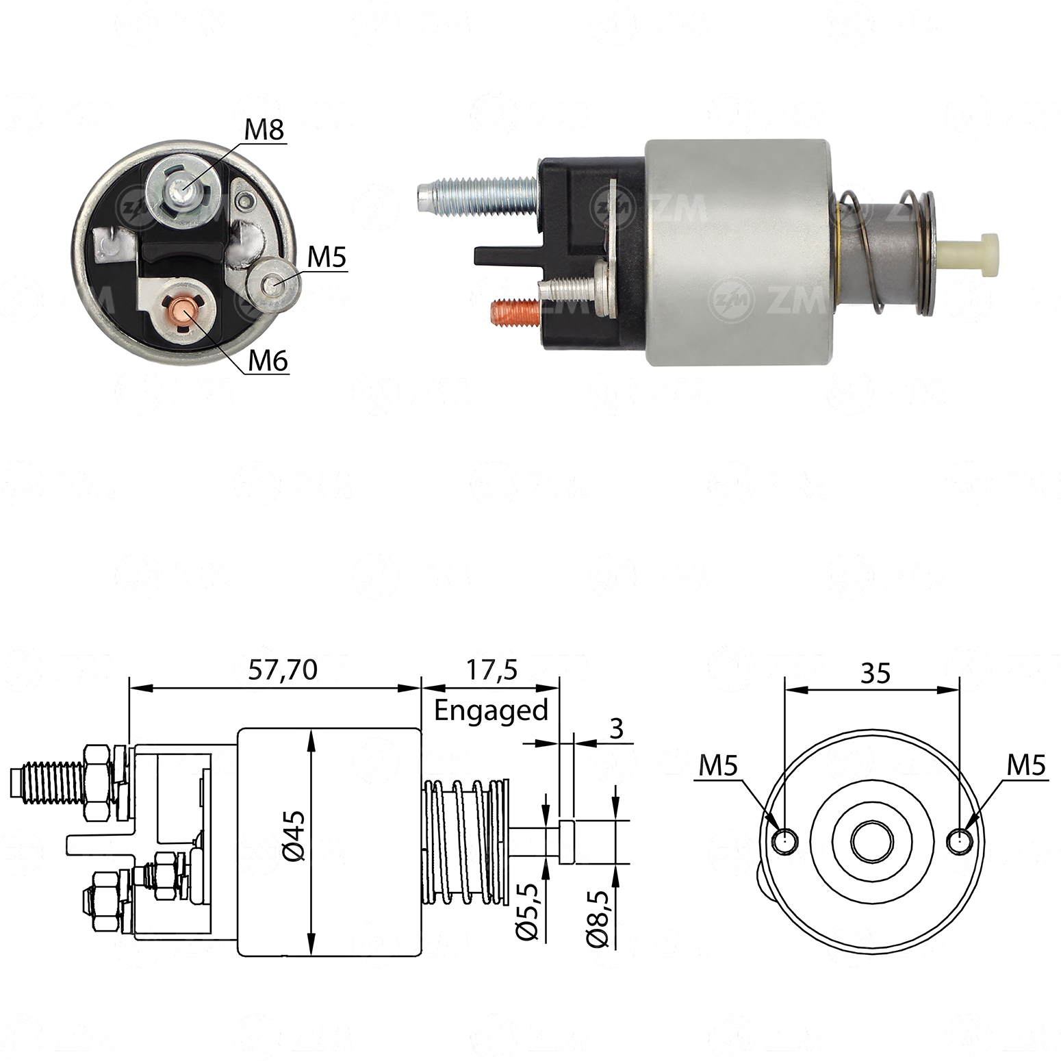 Relé de Partida ZM 341 ZM 341