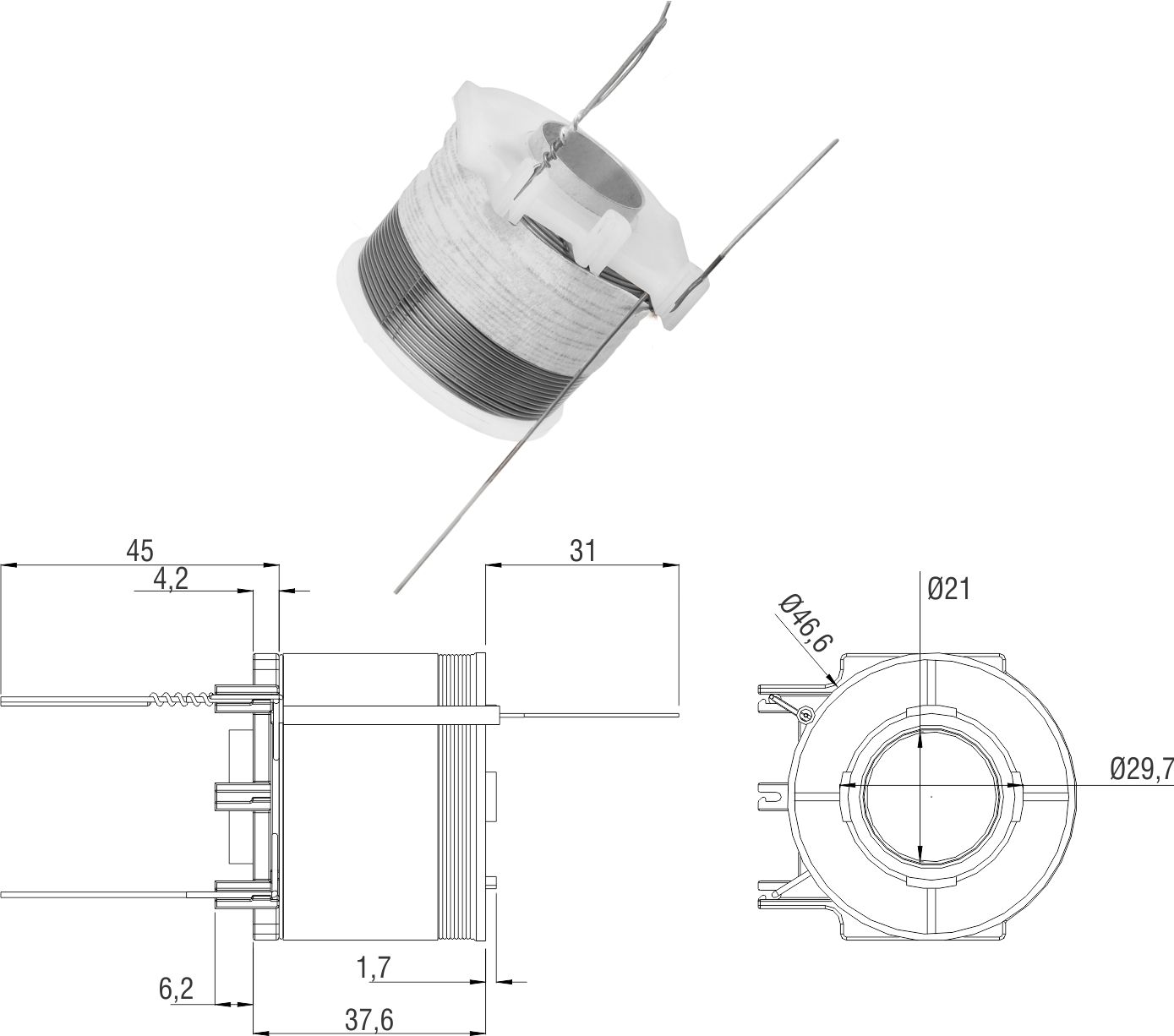 Bobina Reparo ZM 3-420.93 ZM 342093