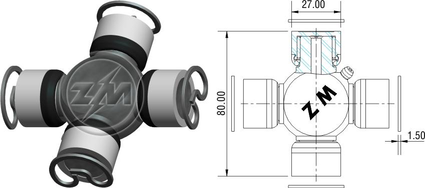 ZM 35.001.03 - Cruzeta ZM 3500103