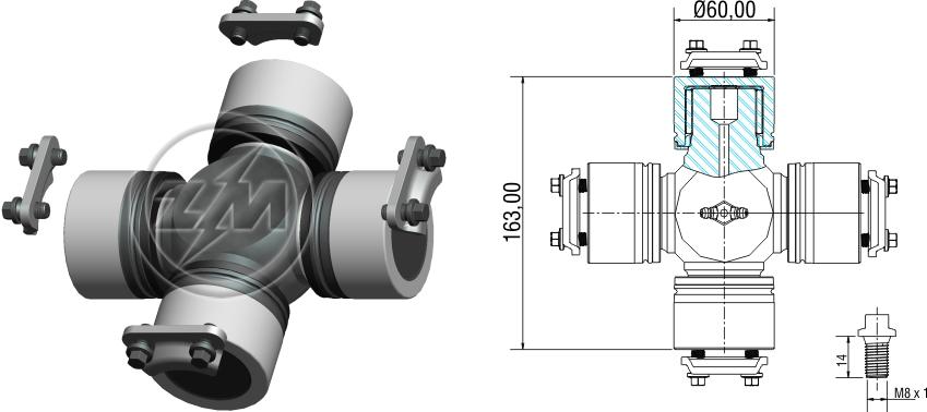 ZM 35.001.11 - Cruzeta ZM 3500111