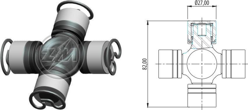 ZM 35.001.24 - Cruzeta ZM 3500124