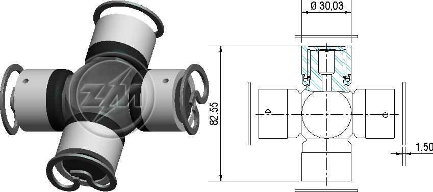 ZM 35.001.38 - Cruzeta ZM 3500138