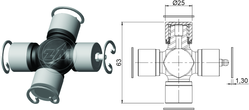 ZM 35.001.59 - Cruzeta ZM 3500159