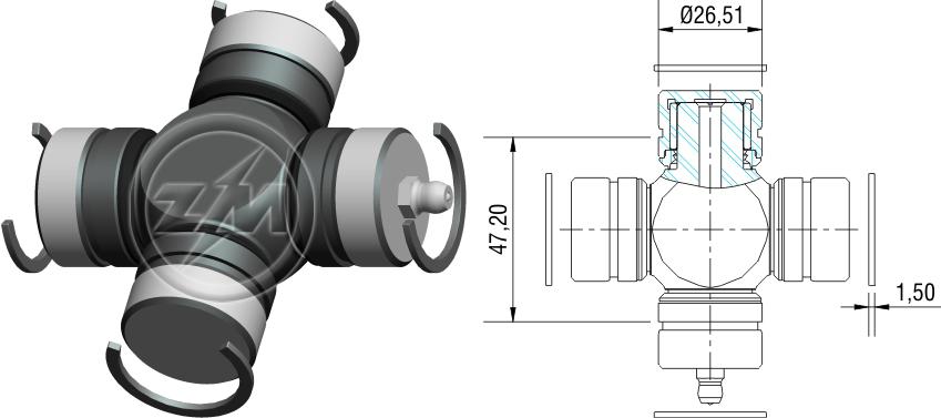 ZM 35.002.00 - Cruzeta ZM 3500200