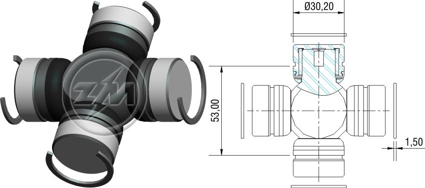 ZM 35.002.02 - Cruzeta ZM 3500202
