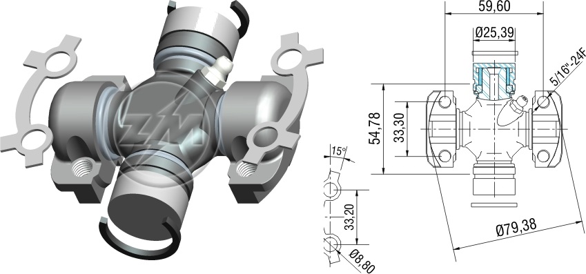 ZM 35.004.00 - Cruzeta ZM 3500400