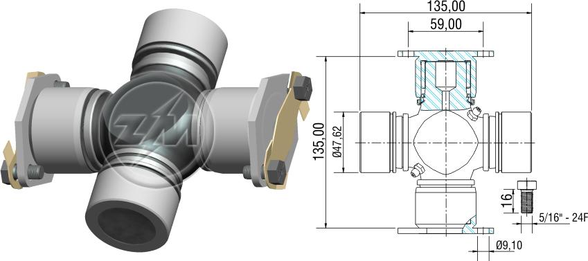 ZM 35.006.00 - Cruzeta ZM 3500600