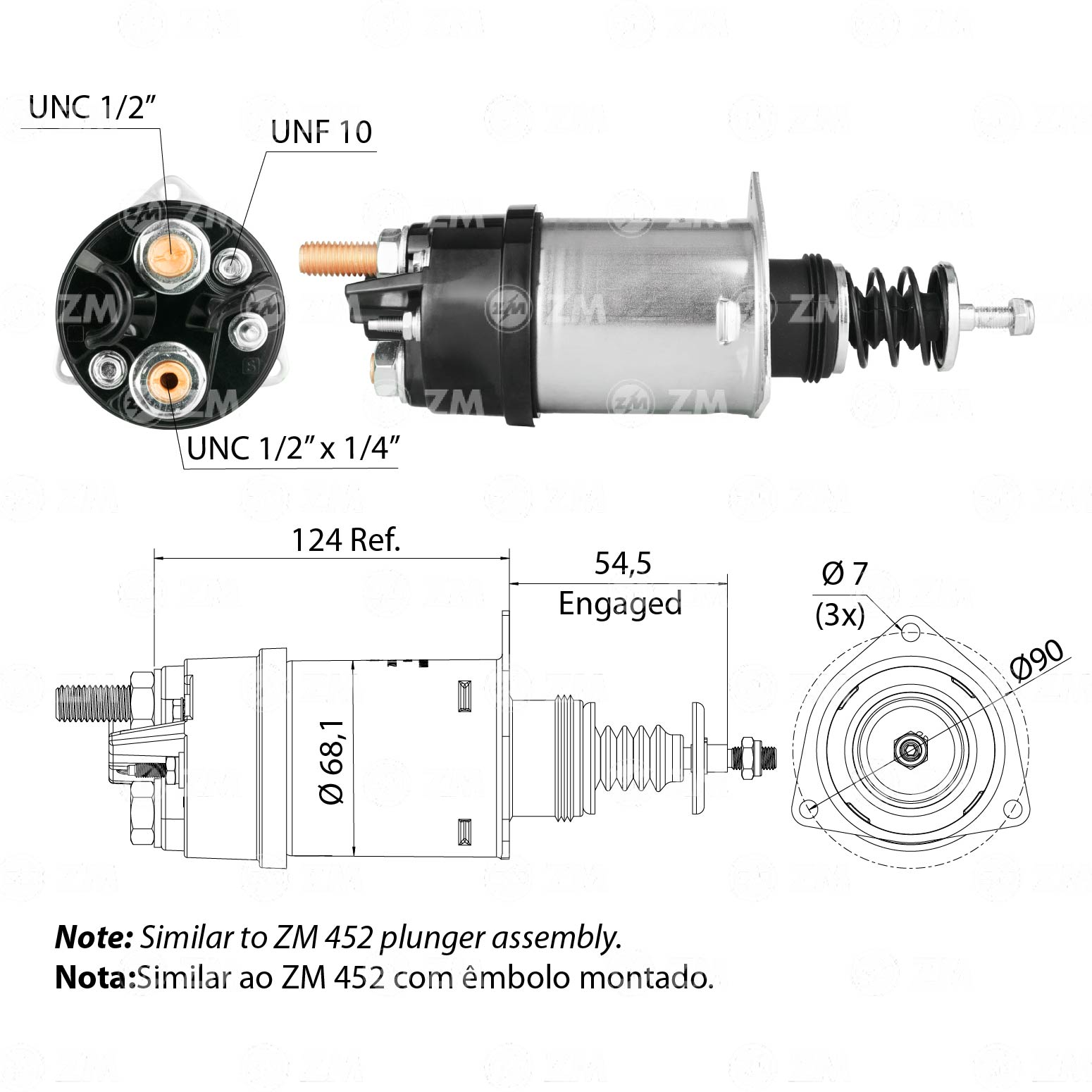 Relé de Partida ZM 352 ZM 352