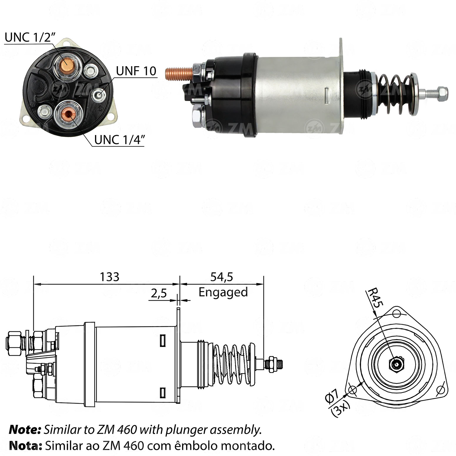 Relé de Partida ZM 360 ZM 360