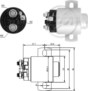 Relé auxiliar de partida ZM 3-671 ZM 3671