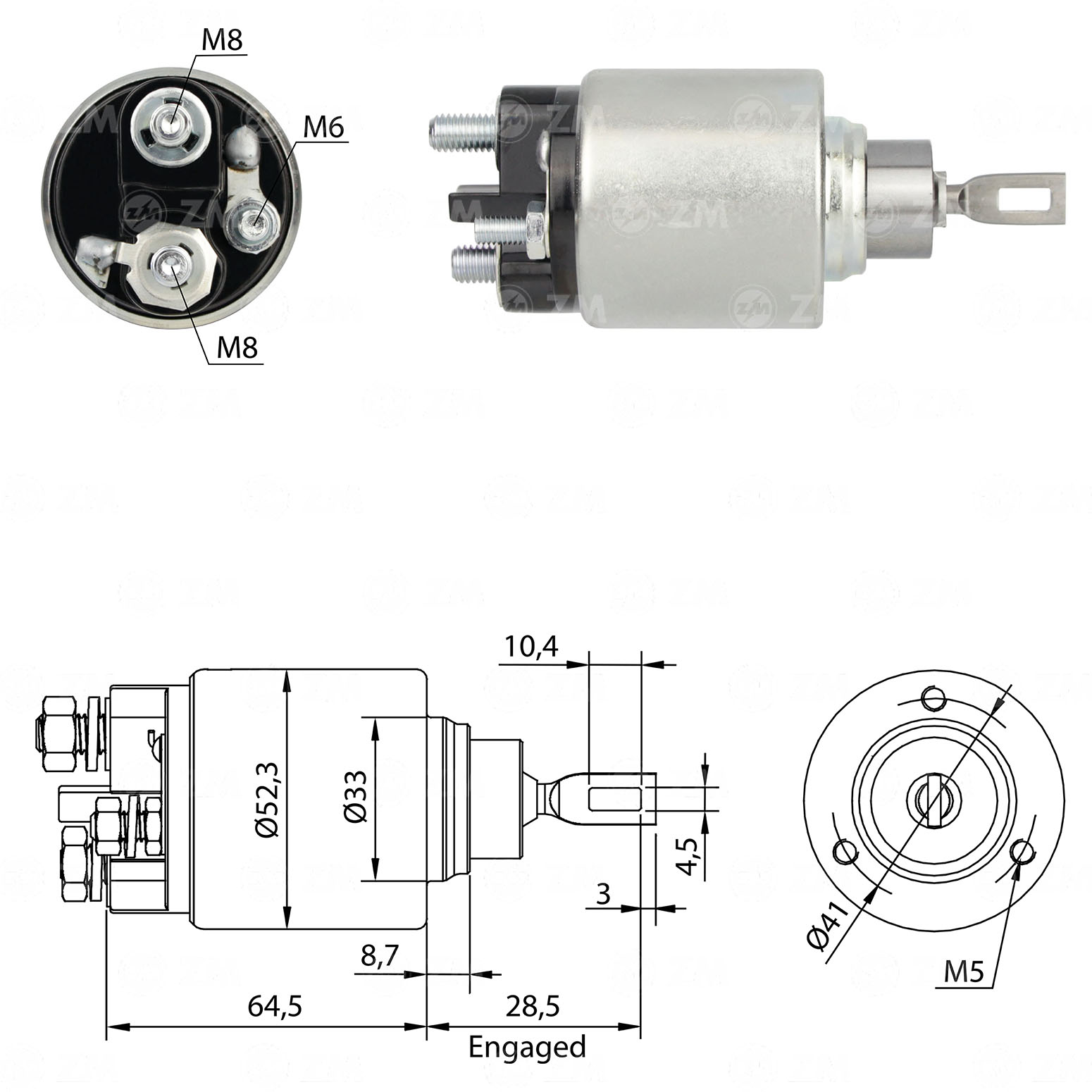 Relé de Partida ZM 371 ZM 371