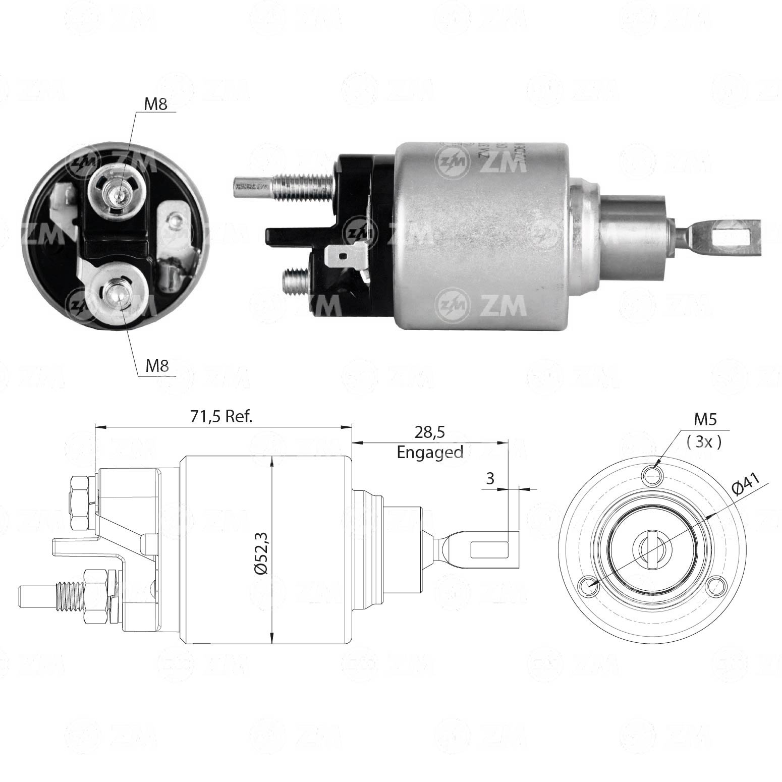 Relé de Partida ZM 379 ZM 379