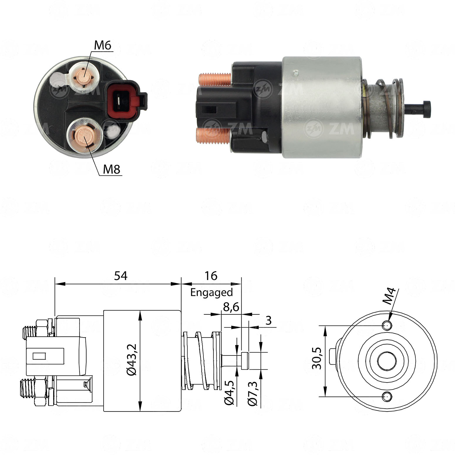 Relé de Partida ZM 391 ZM 391