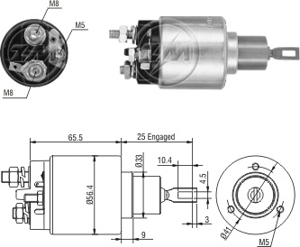 Relé de Partida ZM 3-973 ZM 3973