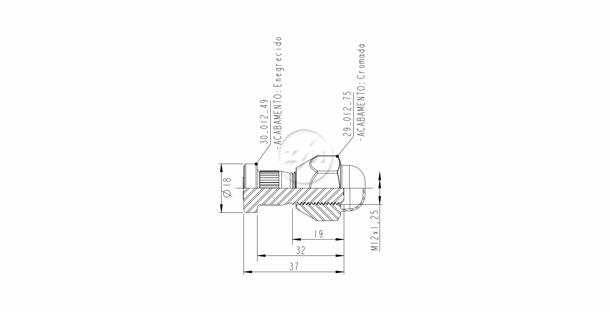 ZM 40.012.04 - Conjunto Parafuso de Roda - TRA