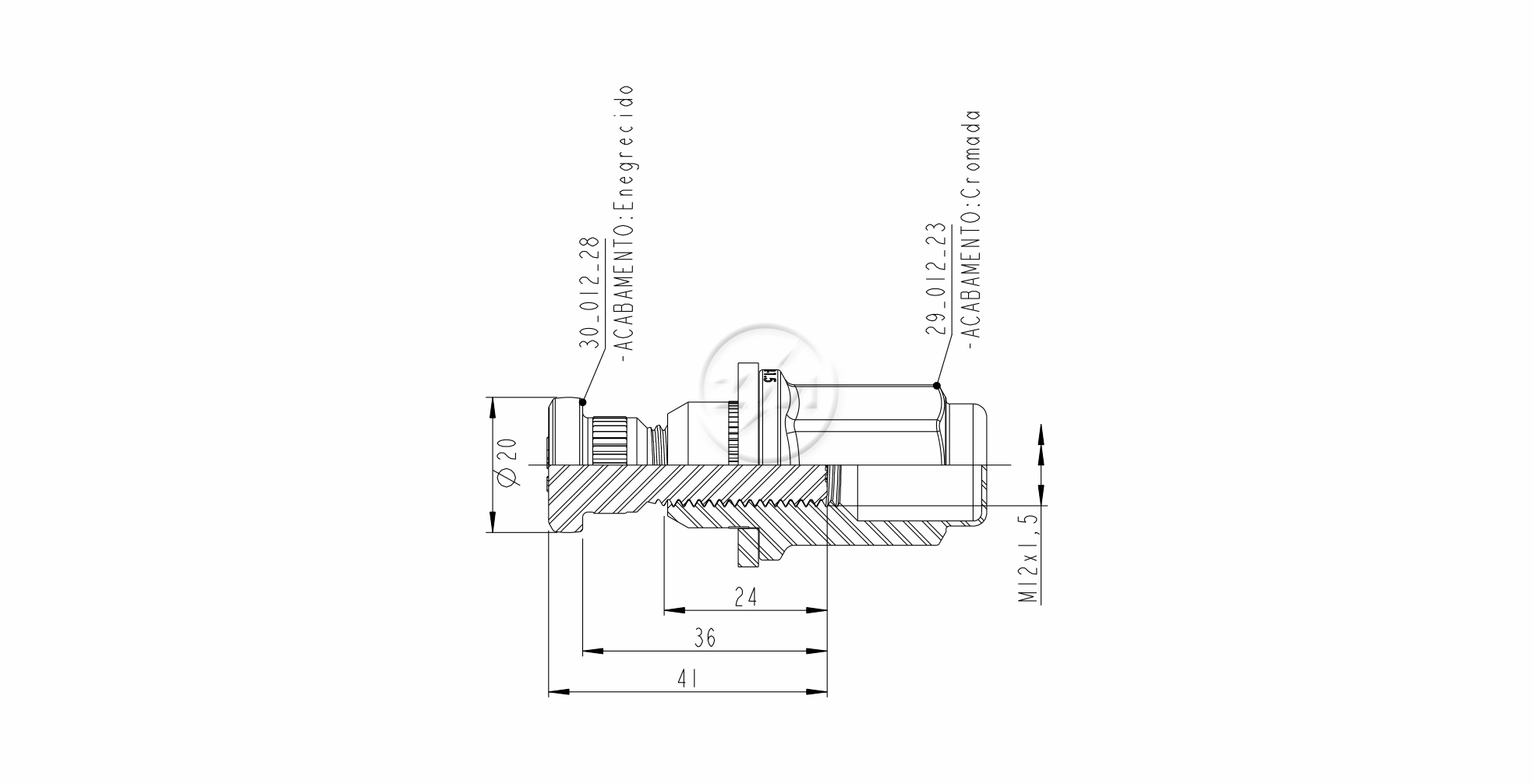 ZM 40.012.29 - Conjunto Parafuso de Roda - TRA