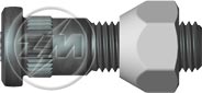 ZM 40.012.33 - Conjunto Parafuso de Roda - TRA ZM 4001233