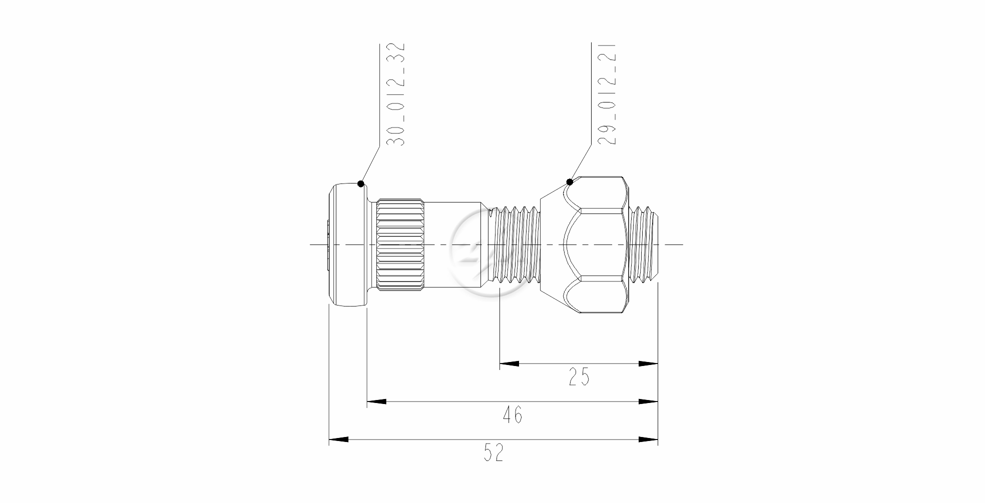 ZM 40.012.36 - Conjunto Parafuso de Roda - TRA